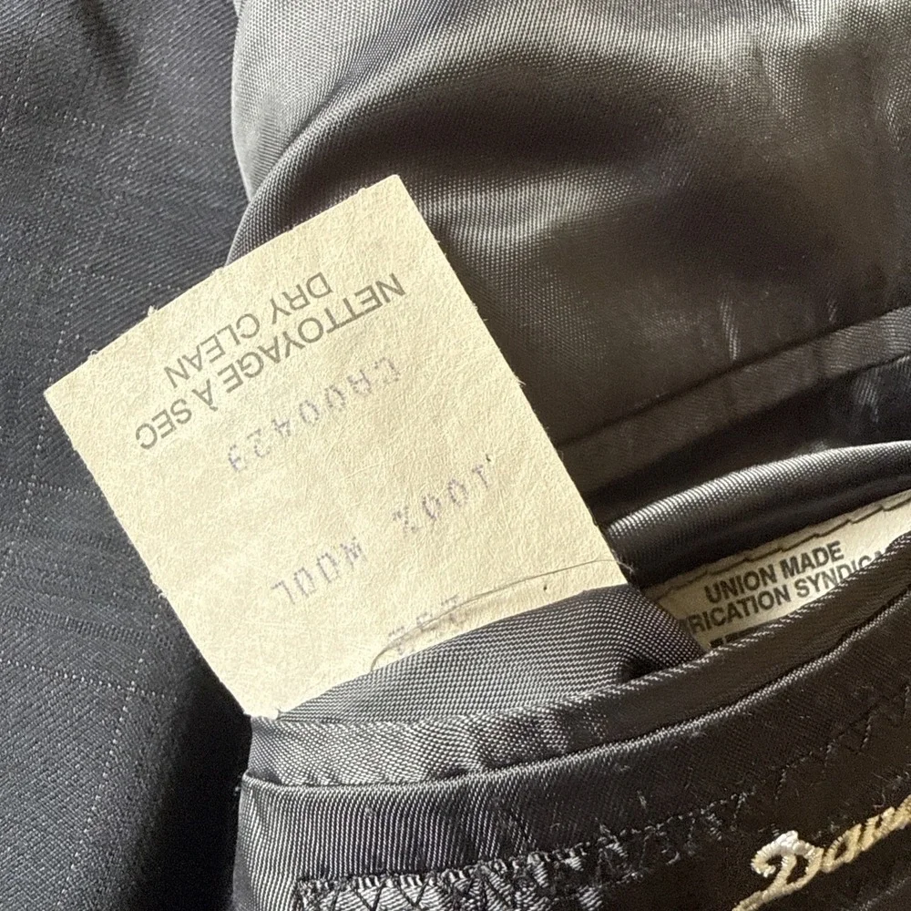 Peter Millar Crown Crafted Custom Men's Suit 44L Pants 40x31 Navy Wool Plaid